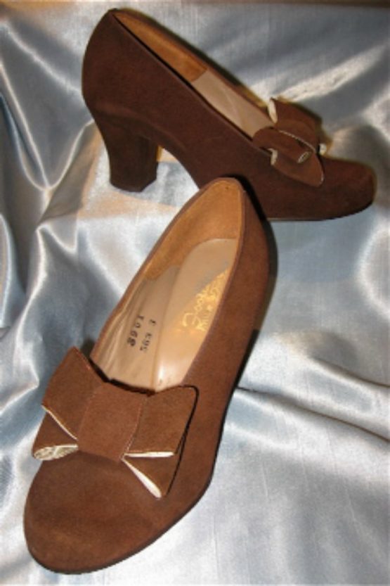 Australian Vintage 1940s suede shoes