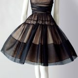 Vintage 50s silk organza dress