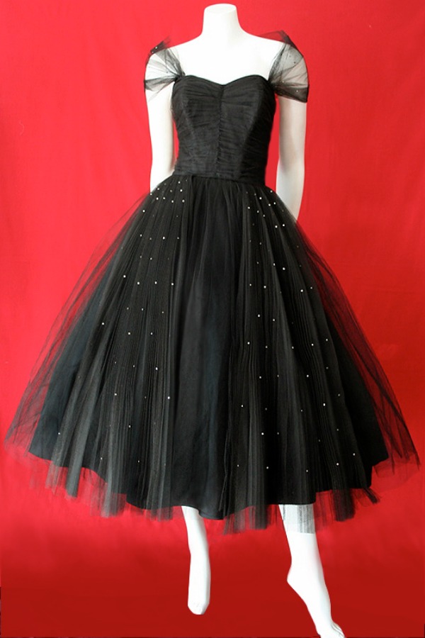 Vintage 1950s prom dress by Fred Perlberg.