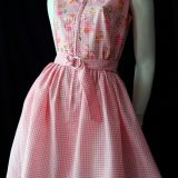 Gingham vintage 60s dress