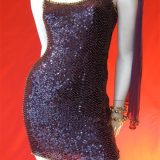 1980s sequinned mini dress