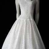 1950s vintage broderie anglaise dress