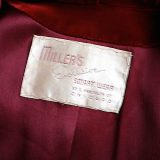 1940s silk velvet evening jacket label