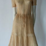 30s crocheted silk dress full length 600×900
