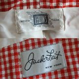 50s red check suit label