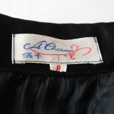 80s velvet cheongsam dress label