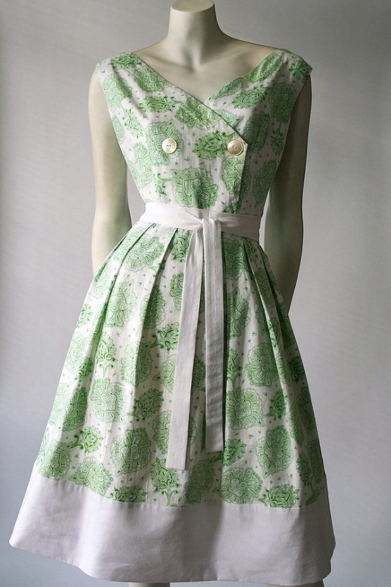 Vintage 50s cotton sun dress