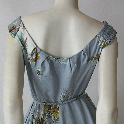 1950s Elinor Gay cotton dress back