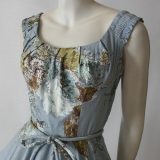 1950s Elinor Gay cotton dress bodice