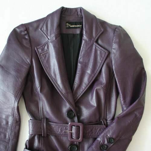1970s Merivale leather coat top