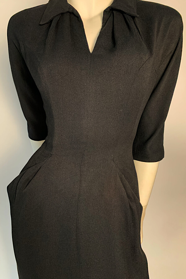 1950s R&K black wiggle dress - Vintage Clothing | Genuine Vintage ...